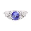 Image 2 : 2.87 ctw Sapphire And Diamond Ring - 14KT White Gold