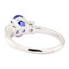 Image 3 : 2.15 ctw Sapphire And Diamond Ring - 14KT White Gold