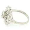 Image 9 : Antique Art Deco Platinum 1.37 ctw European Diamond Open Platter Ring