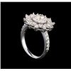 Image 4 : 14KT White Gold 0.51 ctw Diamond Ring
