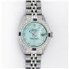 Image 2 : Rolex Ladies Stainless Steel Ice Blue Diamond 26MM Datejust Wristwatch