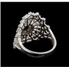 Image 3 : 14KT White Gold 0.48 ctw Diamond Ring