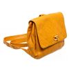 Image 2 : Chanel Yellow Quilted Caviar Leather CC Backpack