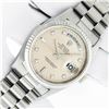 Image 7 : Rolex Mens 18k White Gold President Day-Date Silver Diamond Dial 36mm Wristwatch