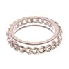 Image 3 : Chanel Silver CC Chain Clear Lucite Bangle Bracelet