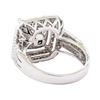 Image 3 : 4.94 ctw Black and White Diamond Ring - 14KT White Gold