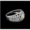 Image 1 : 18KT White Gold 2.23 ctw Diamond Ring
