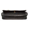 Image 5 : Chanel Black Calfskin Leather Vintage Diagonal Quilted Flap Shoulder Bag