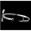 Image 3 : 0.95 ctw Diamond Bangle Bracelet - 14KT White Gold