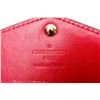 Image 5 : Louis Vuitton Red Monogram Vernis Leather Sarah Wallet NM