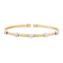 0.64 ctw Diamond Bracelet - 14KT Rose Gold