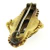 Image 5 : Antique Victorian 15k Yellow Gold Old Mine Cut Diamond & Twisted Wire Brooch Pin