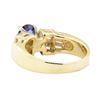 Image 3 : 2.41 ctw Blue Sapphire And Diamond Ring - 14KT Yellow Gold