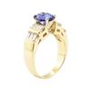 Image 4 : 2.41 ctw Blue Sapphire And Diamond Ring - 14KT Yellow Gold