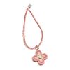 Image 1 : Louis Vuitton Pink Braided Flower Charm Bracelet