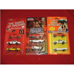 (3) Dukes of Hazzard 3 Car Sets-  ERTL 