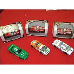 (6) Nascars - (3) 1/64 - (3)1/87