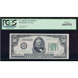 1934 $50 St Louis Federal Reserve Note PCGS 66PPQ