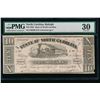 Image 1 : 1862 $10 Raleigh NC Obsolete Note PMG 30