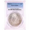 Image 1 : 1881-S $1 Morgan Silver Dollar Coin PCGS MS64 Nice Toning