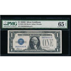 1928D $1 Silver Certificate PMG 65EPQ