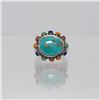 Image 1 : Genuine 7 Ct Navajo Sterling Silver Turquoise Ring