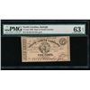 Image 1 : 1863 Five Cent Raleigh NC Obsolete Note PMG 63EPQ