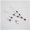 Image 2 : Beautiful 4 Piece Ruby Jewelry Set