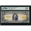 Image 1 : 1922 $20 Gold Certificate PMG 25
