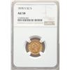 Image 1 : 1878-S $2.5 Liberty Head Quarter Eagle Coin NGC AU58