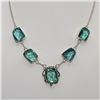 Image 2 : Lab Created Beautiful 68.2 Ct Paraiba Tourmaline Necklace