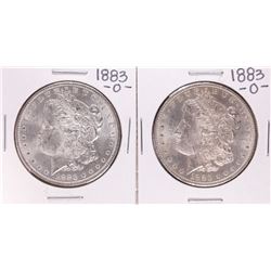 Lot of (2) 1883-O $1 Morgan Silver Dollar Coins