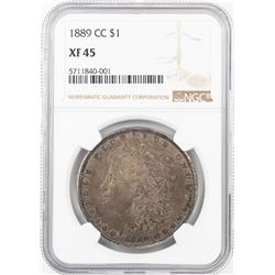 1889-CC $1 Morgan Silver Dollar Coin NGC XF45