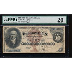 1880 $10 Silver Certificate PMG 20