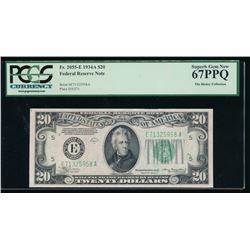 1934A $20 Richmond Federal Reserve Note PCGS 67PPQ