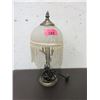 Image 1 : Small Metal Lamp with Glass Shade