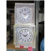 Image 1 : 2 Cases of 4 New 9.5" Wall Clocks