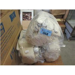 3 Dozen Pairs of Large Split Leather Palm Gloves