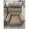Image 1 : Brown Fabric Upholstered Rocker Recliner