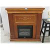 Image 1 : Electric Fireplace in Compact  Mantle Surround