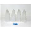 Image 1 : 4 Selenite Healing Towers - Average 6" tall x 2"