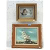 Image 1 : 2 Vintage Framed Paintings - Largest is 22" x 18"