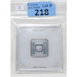 20 Gram Geiger Edelmetalle .999 Silver Bar