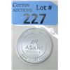 Image 1 : 1 Oz. Asahi Refining .999 Silver Art Round