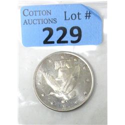 1 Oz. Vintage Eagle/Bell .999 Silver Art Round