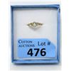 Image 1 : 10KT Yellow Gold Blue Topaz Ring - Size 6.5