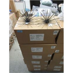 6 Boxes of 4 Metal Wall Decor - 11' Diameter