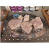 Image 1 : 5 Pink Quartz Formations- Largest is 1" x 4" x 4"