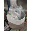 Image 1 : 6 Large Fabric Baskets - 16" x 24" x 13" tall