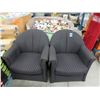 Image 1 : Pair of Fabric Upholstered Arm Chairs